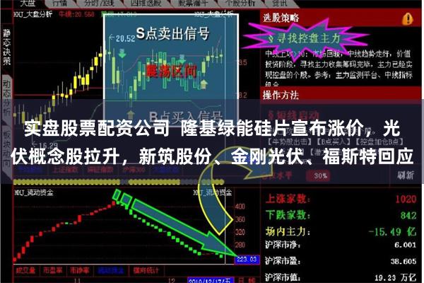实盘股票配资公司  隆基绿能硅片宣布涨价，光伏概念股拉升，新筑股份、金刚光伏、福斯特回应