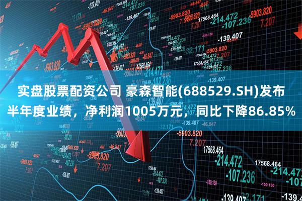 实盘股票配资公司 豪森智能(688529.SH)发布半年度业绩，净利润1005万元，同比下降86.85%